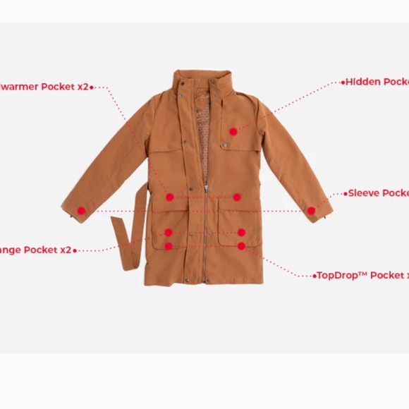 Scottevest Rhonda Trench Coat with hidden pockets S Black Like New - Picture 10 of 16